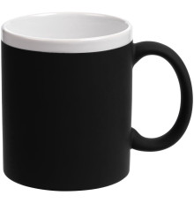 Кружка StopSpot с покрытием софт-тач, черная