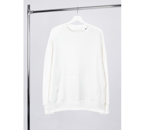 Свитшот оверсайз унисекс Vozduh, молочно-белый