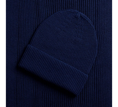 Шарф Nobilis Mono, темно-синий