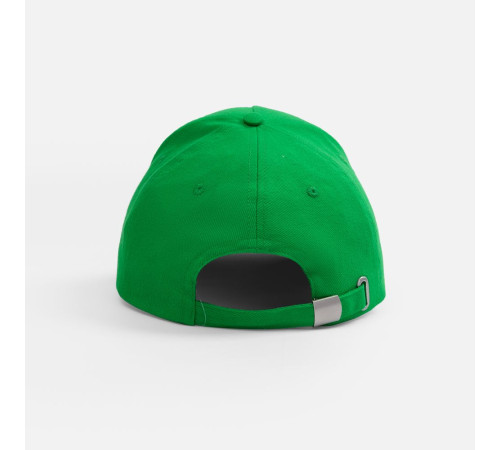Бейсболка Classic 2.0, ярко-зеленая с белым кантом