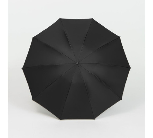 Зонт обратного сложения с ручкой-карабином Foldberry, черный