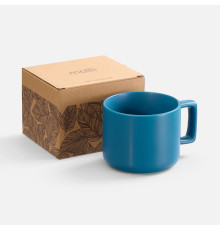 Чашка Jumbo в коробке матовая, морская волна