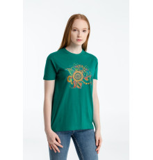 Футболка «Узор», зеленая