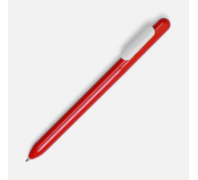Ручка шариковая Swiper, красная с белым