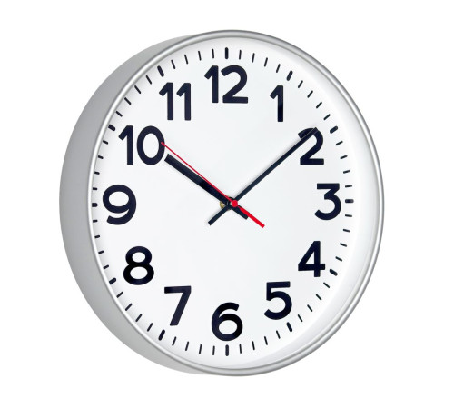 Часы настенные ChronoTop, серебристые