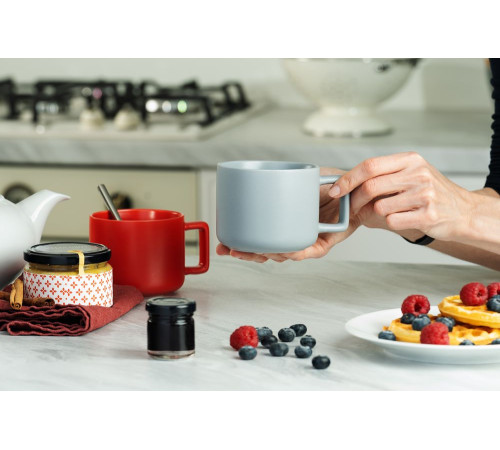 Чашка Jumbo, ver.2, матовая, белая