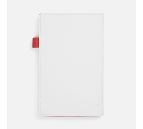Ежедневник White Shall, недатированный, бело-красный