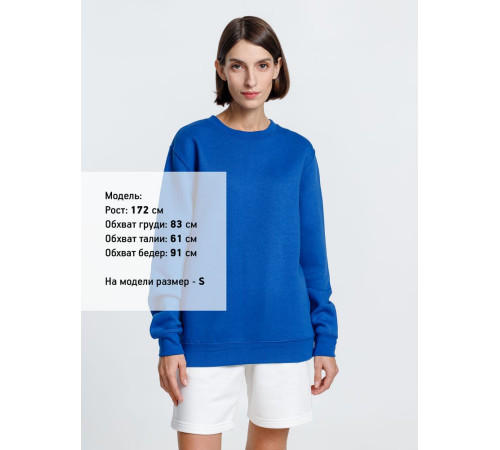 Свитшот унисекс Delta, ярко-синий