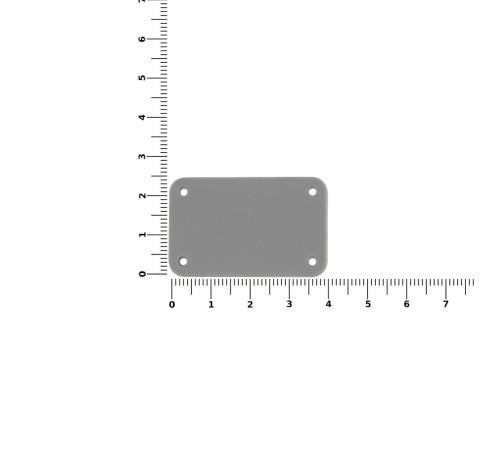 Лейбл из ПВХ Kreta, S, серый