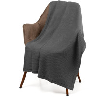 Плед Ornato, серый (кварцевый меланж)