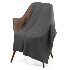 Плед Ornato, серый (кварцевый меланж)