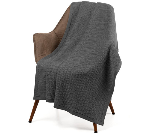 Плед Ornato, серый (кварцевый меланж)