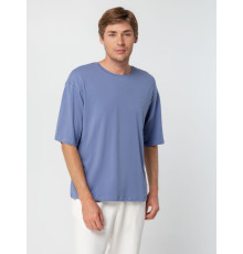 Футболка унисекс оверсайз Street Vibes, синяя (лавандовая)