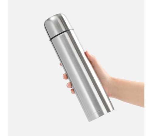 Термос Plain 1000, ver.2, серебристый