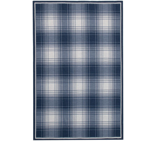 Плед Duotone, синий с белым