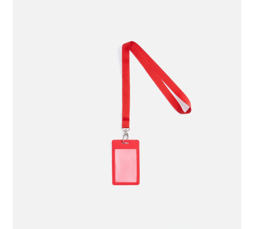 Лента для бейджа Pin, красная