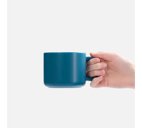 Чашка Jumbo в коробке матовая, морская волна