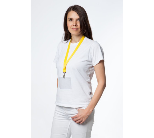 Лента для бейджа Neckband, желтая