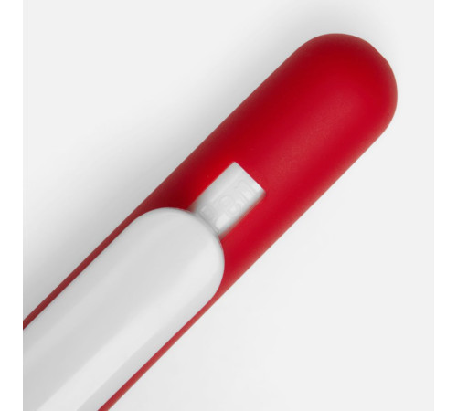 Ручка шариковая Swiper Soft Touch, красная с белым