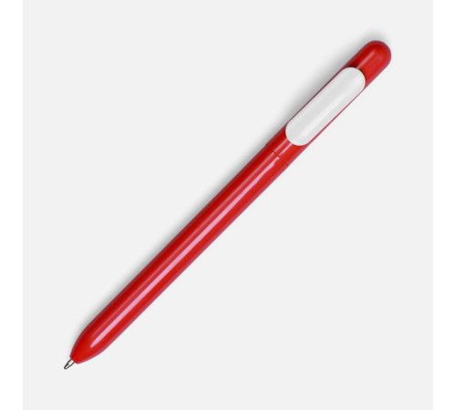 Ручка шариковая Swiper, красная с белым