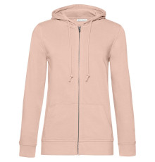 Толстовка на молнии с капюшоном женская BNC Inspire (Organic), розовая