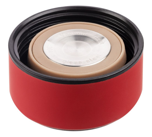 Смарт-бутылка с заменяемой батарейкой Long Therm Soft Touch, красная