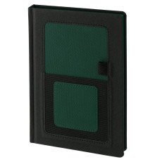 Ежедневник Mobile на заказ, недатированный, черно-зеленый