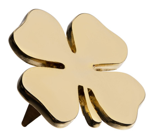 Шильдик «Счастливый клевер», золотистый