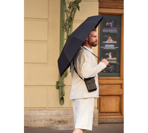 Зонт складной Cloudburst в подарочной упаковке, черный