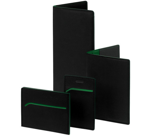 Картхолдер Multimo, черный с зеленым