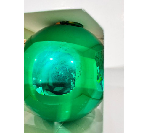 Оформительский шар Finery, 8 см, глянцевый зеленый