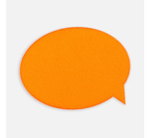 Наклейка тканевая Lunga Bubble, M, оранжевый неон