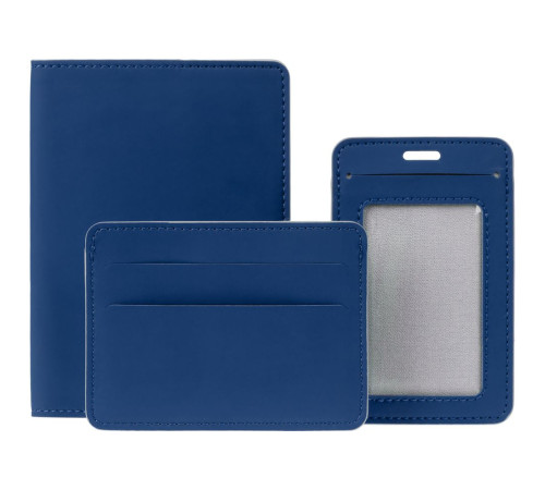 Чехол для пропуска Shall Simple, синий