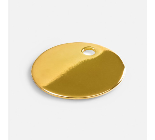 Шильдик металлический Alfa Sirkel, золотистый глянцевый