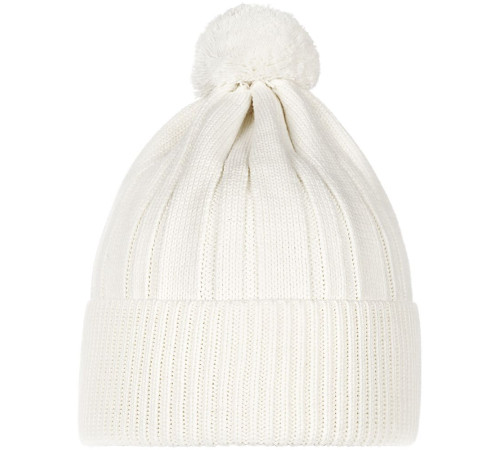 Шапка Knit Beat, белая (молочная)