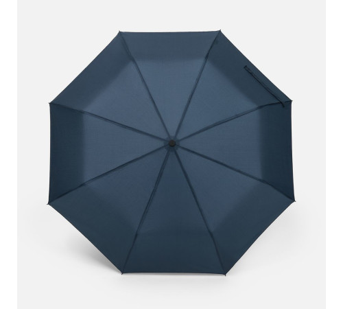 Зонт складной Smooth Move с плавным закрытием, темно-синий