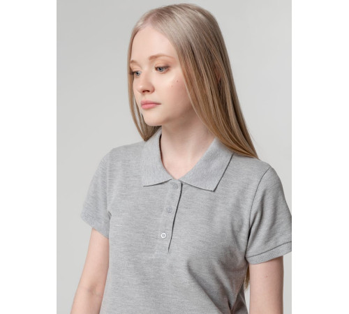 Рубашка поло женская Virma Lady, серый меланж