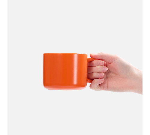 Чашка Jumbo в коробке матовая, оранжевая