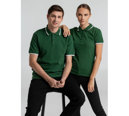 Рубашка поло женская Practice Women 270, зеленая с белым