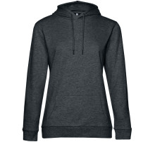 Толстовка с капюшоном женская Hoodie, серый меланж (антрацит)