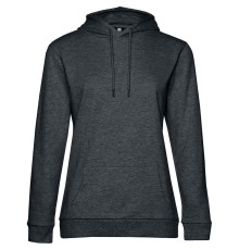 Толстовка с капюшоном женская Hoodie, серый меланж (антрацит)