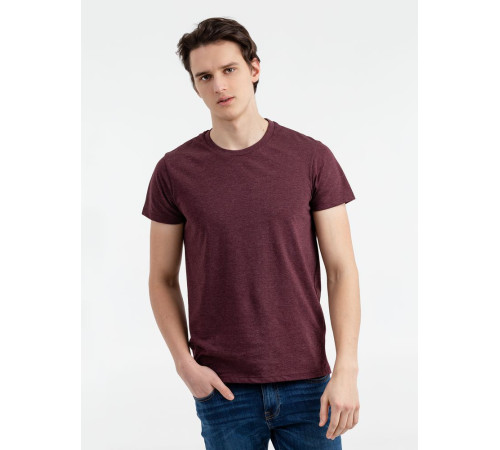Футболка мужская Regent Fit 150, бордовый меланж