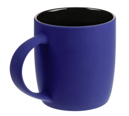 Кружка Surprise Touch Black с покрытием софт-тач, синяя