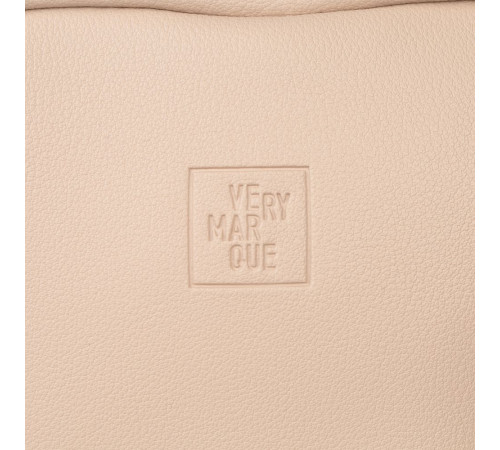 Дорожная косметичка Cubo, бежевая с логотипом