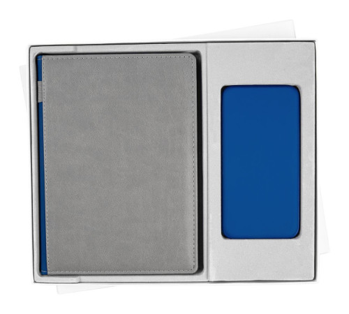 Коробка Overlap с ложементом под ежедневник и аккумулятор, ver.2, белая