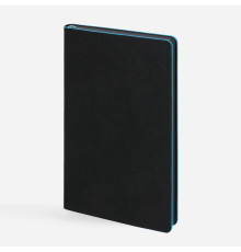 Ежедневник Trait, недатированный, черный с голубым