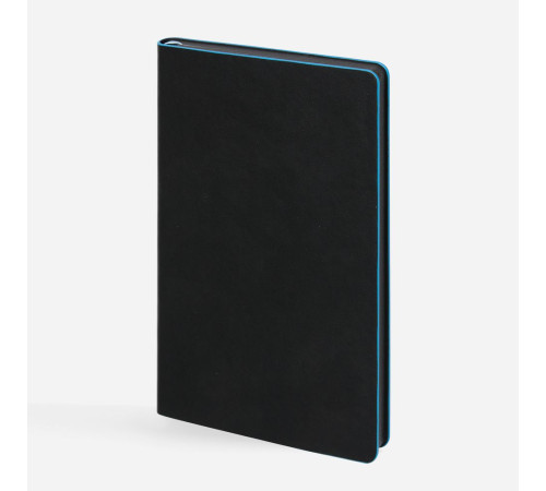 Ежедневник Trait, недатированный, черный с голубым