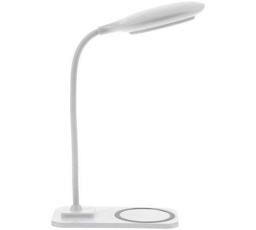 Настольная лампа с беспроводной зарядкой Modicum, белая
