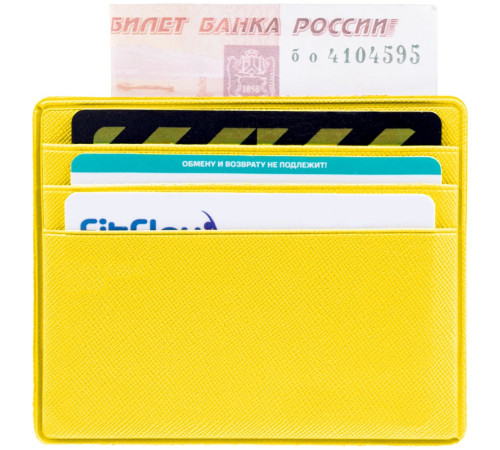 Чехол для карточек Devon, желтый