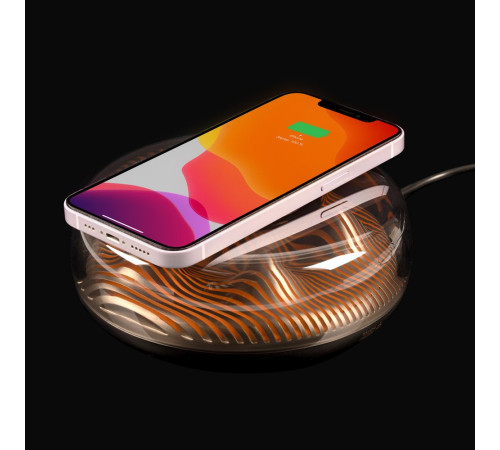 Станция беспроводной зарядки с подсветкой apexPoint ver.2, черная